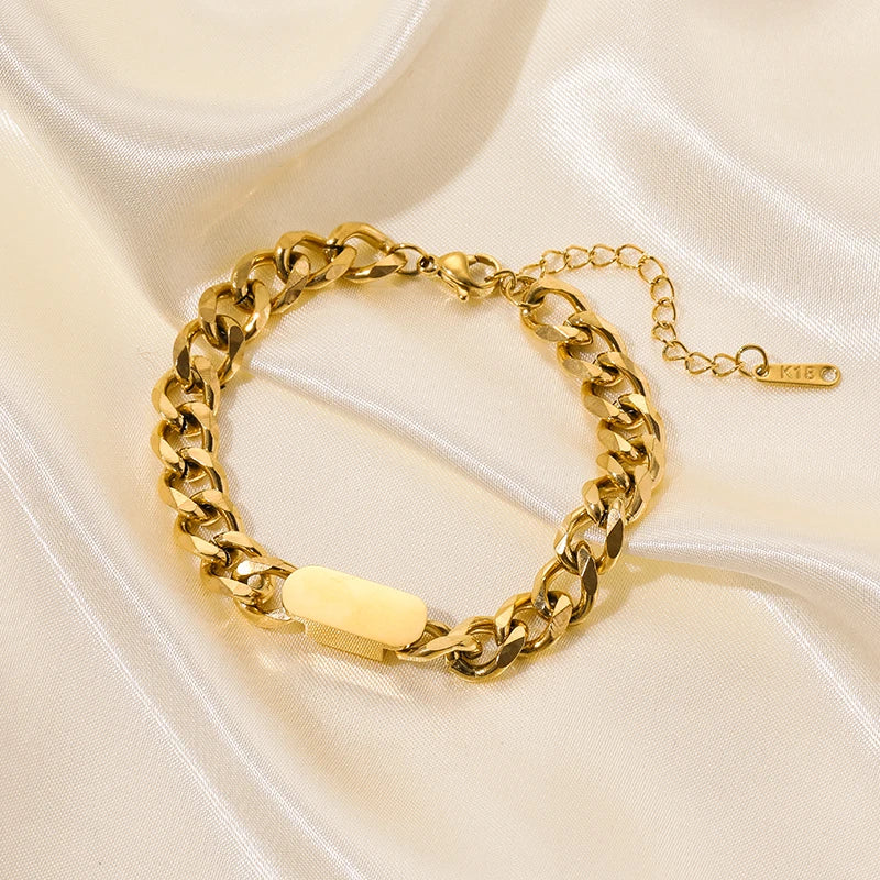 Bracelet jonc unisexe en acier inoxydable, style vintage, texture de haute qualité, bijou de poignet tendance