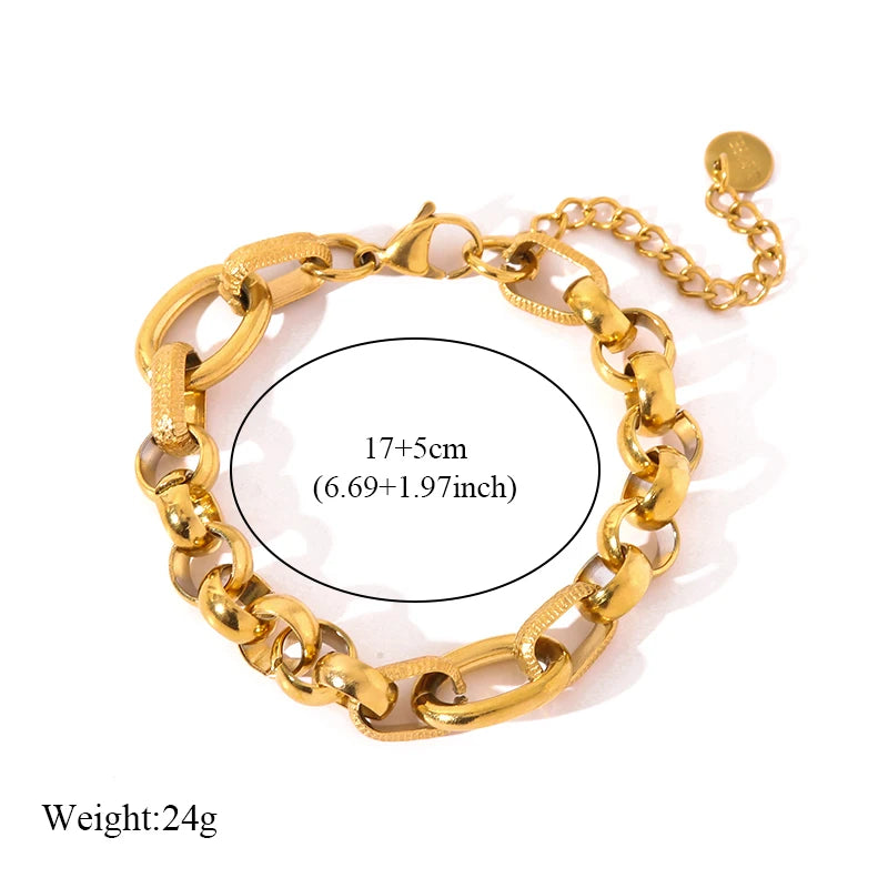 Bracelet jonc unisexe en acier inoxydable, style vintage, texture de haute qualité, bijou de poignet tendance