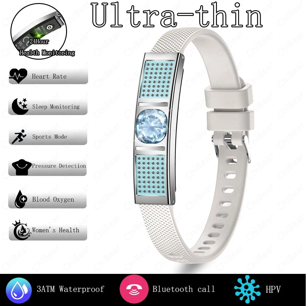 Nouvelle Montre Connectée Ultra-Mince 5,8 mm 2026 pour Femme, Plus de 100 Modes Sportifs.