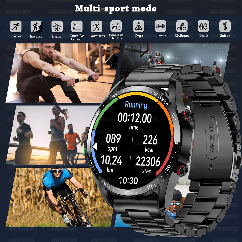 Montre Connectée Homme Femme ChiBear GT – 1,53" Appel Bluetooth, Cardio, SpO2, Sport