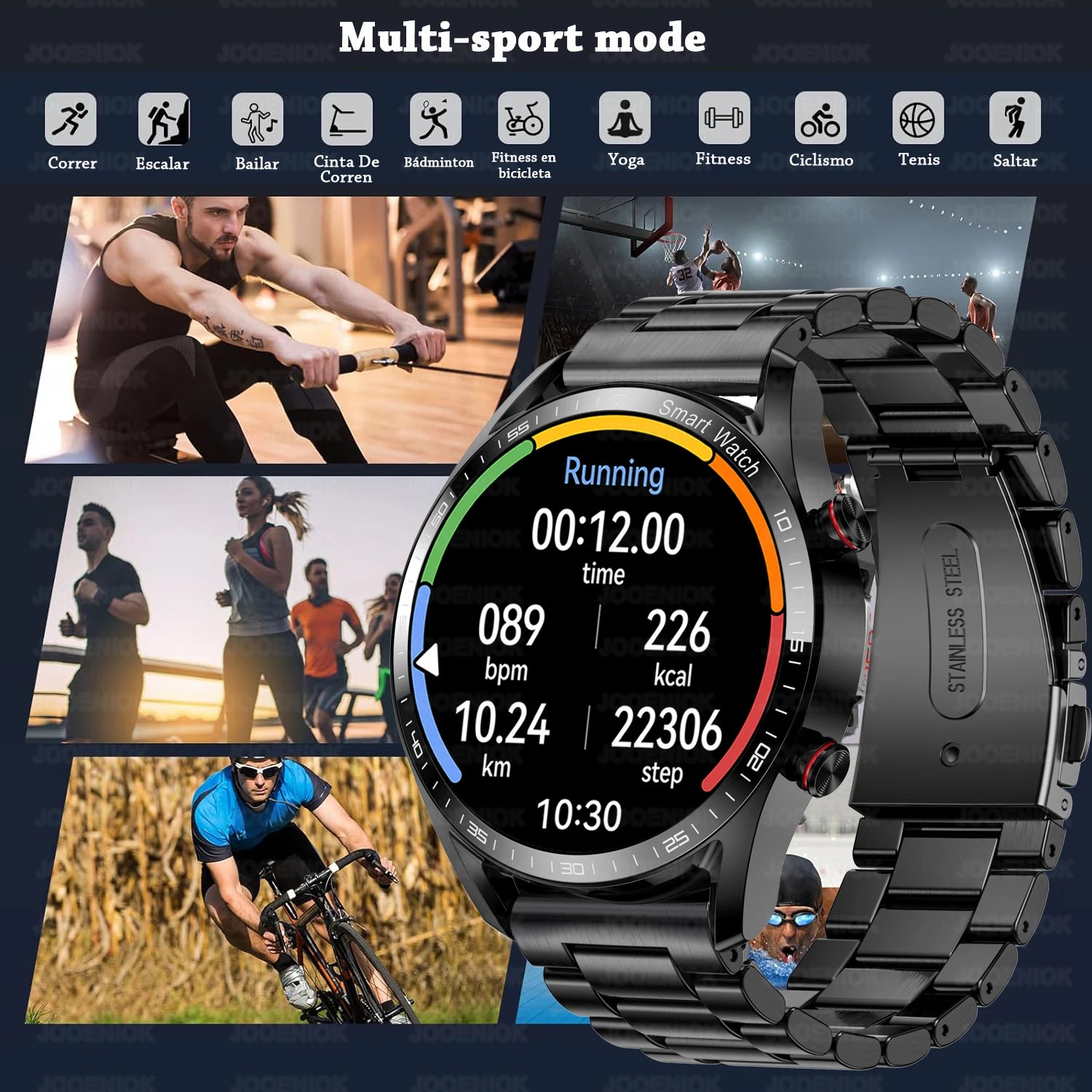 Montre Connectée Homme Femme ChiBear GT – 1,53" Appel Bluetooth, Cardio, SpO2, Sport