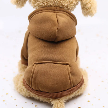 Sweats à capuche solides pour animaux de compagnie, vêtements pour petits chiens, manteau pour chiot, vestes, sweat-shirt pour Chihuahua, costume pour chien et chat, tenues en coton