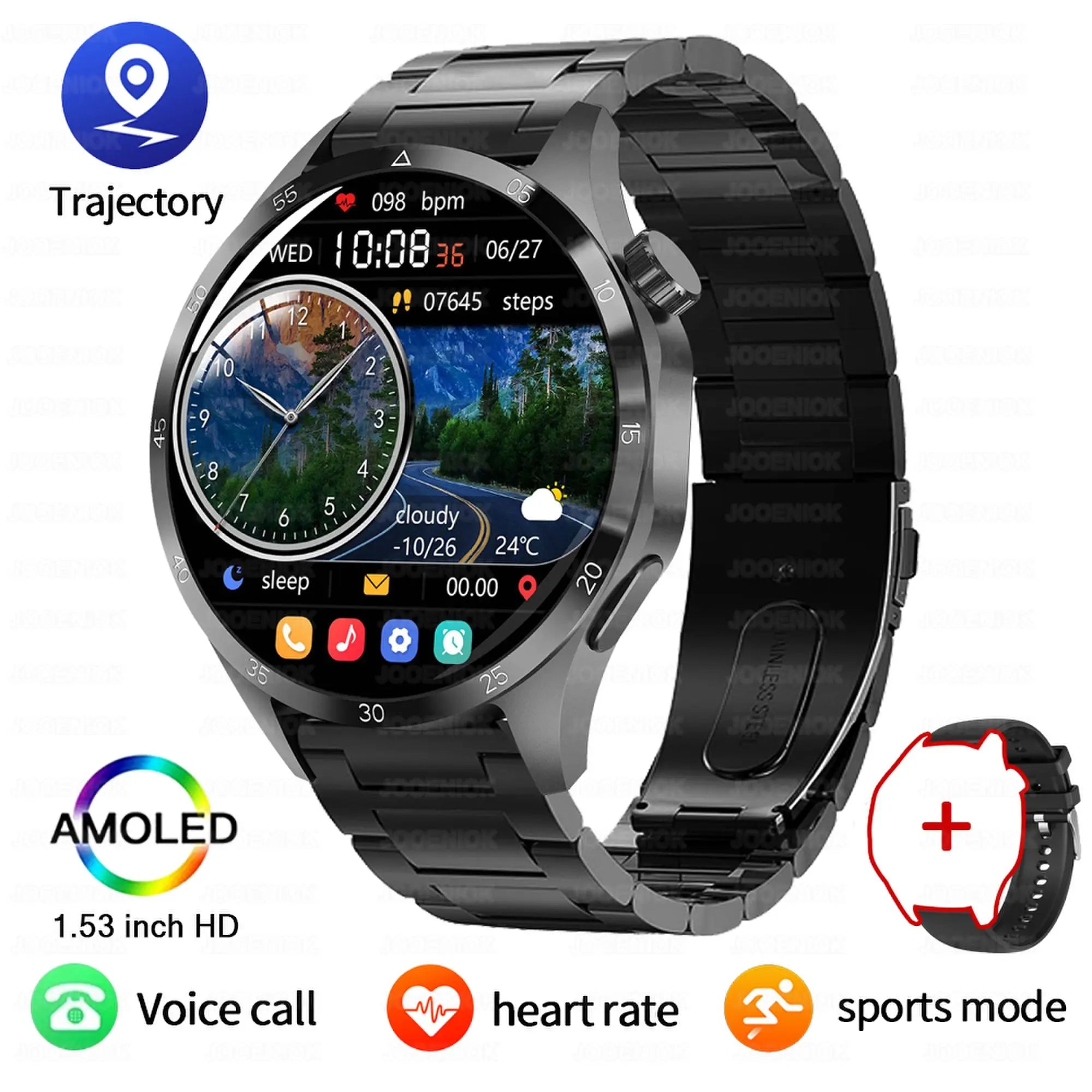 Nouvelle Montre Connectée de Suivi de Santé 2026 pour Hommes avec Suivi du Sommeil, Rappels, Surveillance de la Fréquence Cardiaque et Modes d'Exercice