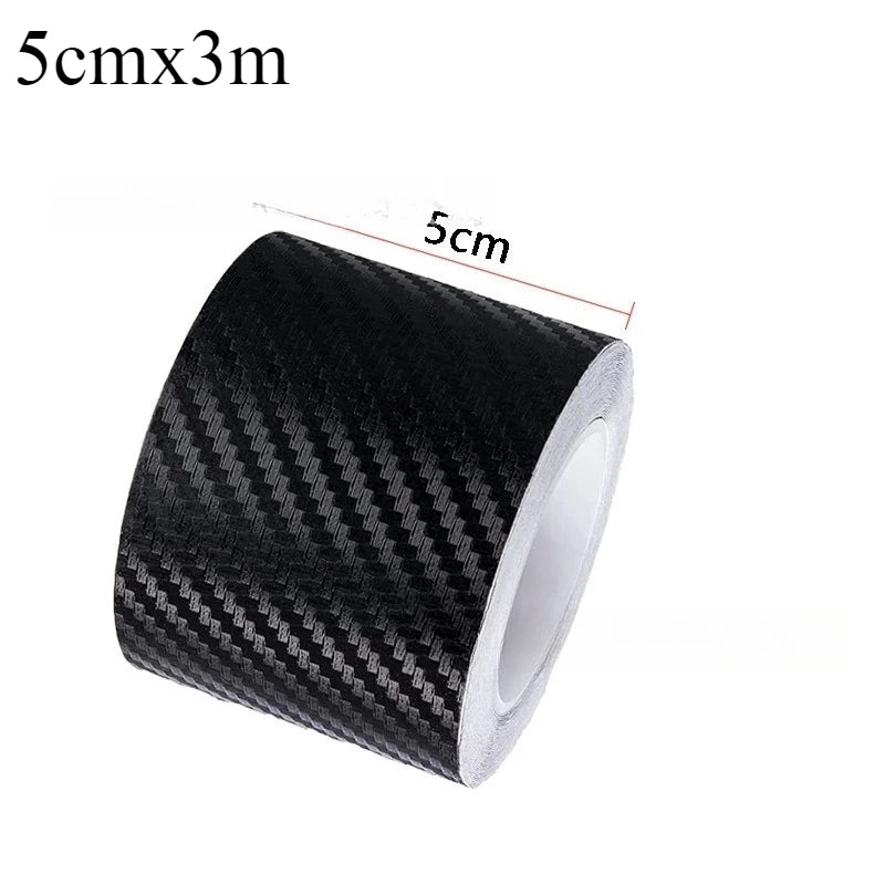 Film autocollant de protection pour seuil de voiture, anti-rayures, imperméable, noir mat.