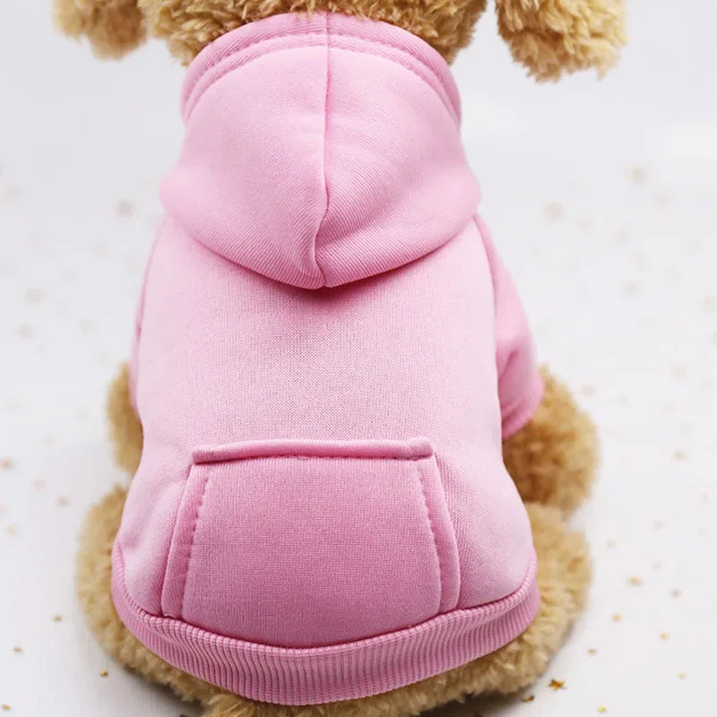Sweats à capuche solides pour animaux de compagnie, vêtements pour petits chiens, manteau pour chiot, vestes, sweat-shirt pour Chihuahua, costume pour chien et chat, tenues en coton