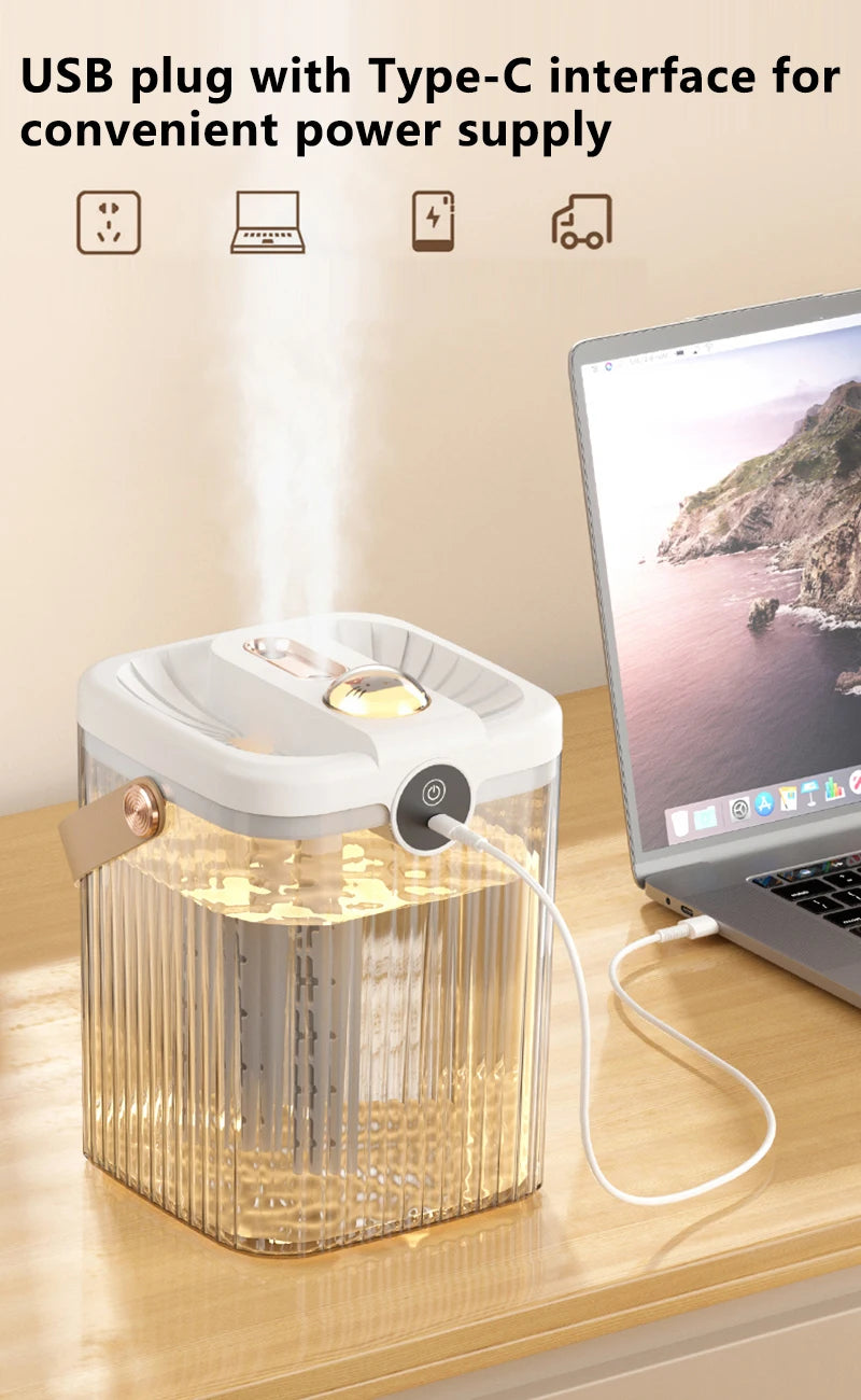 Nouveau Humidificateur USB 2026, Petit Humidificateur d'air Domestique, Humidificateur de Voiture
