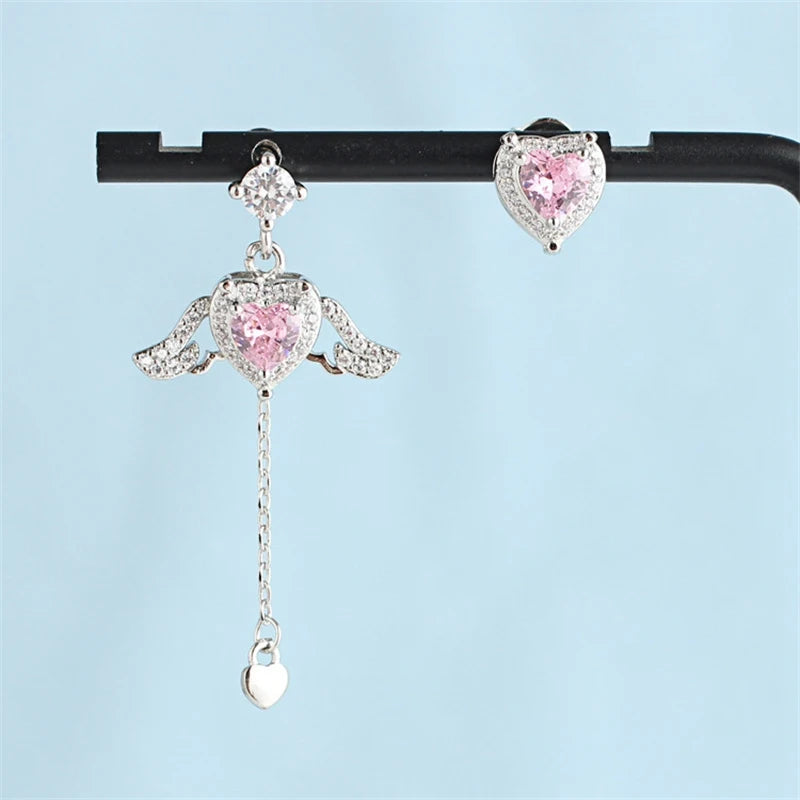 Boucles d'oreilles feuilles zircon
