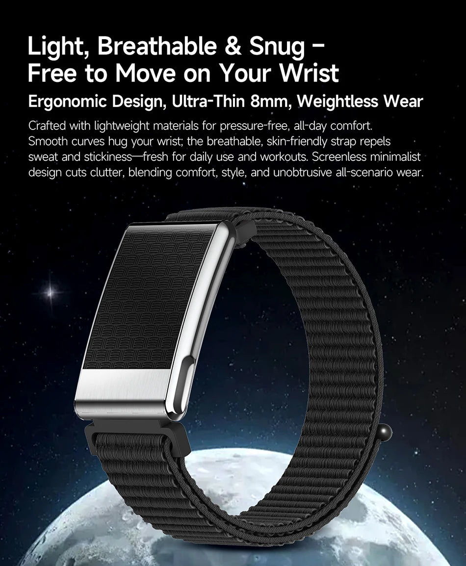 Nouvelle Montre Connectée Ultra-Mince 8mm 2026 pour Femme avec Suivi ECG, Fréquence Cardiaque, Pression Artérielle, Oxygène Sanguin et Appel Bluetooth