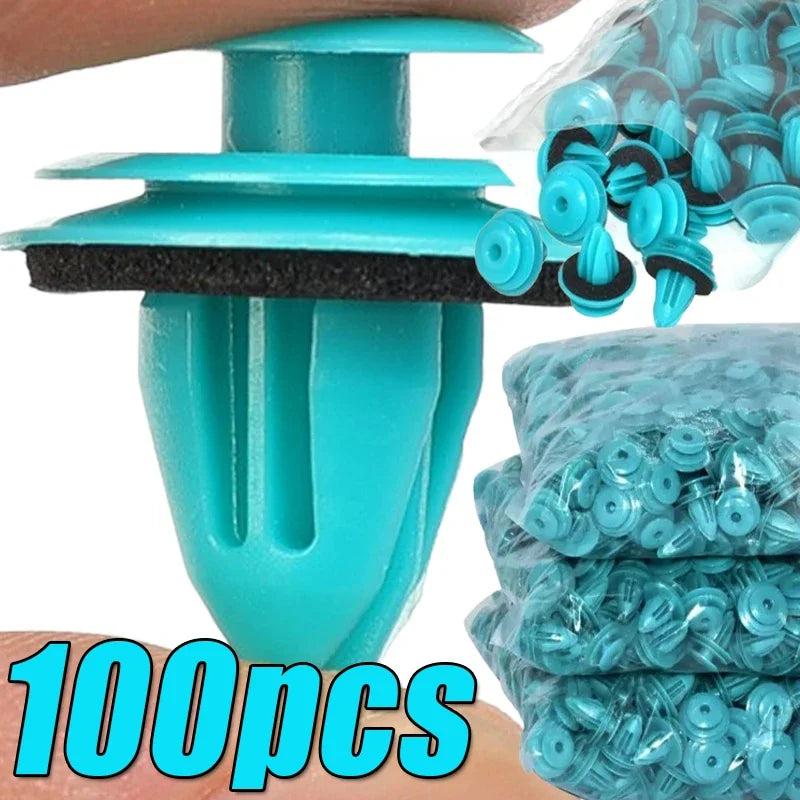 Clip de panneau de porte automatique avec bague d'étanchéité, 100 à 20 pièces, fixation automatique, Rivet, Clip de retenue de pare-chocs,