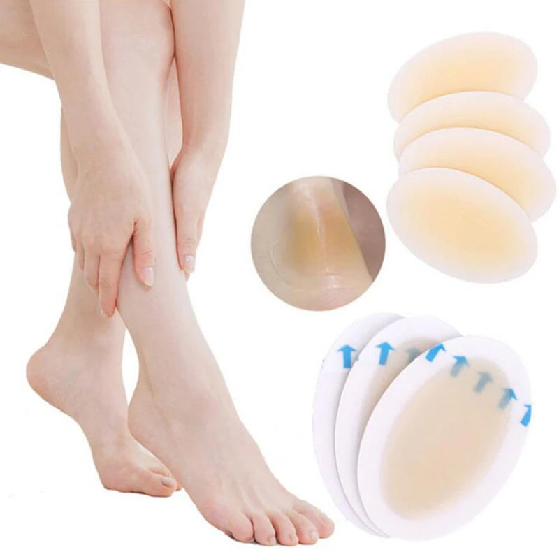 Plâtre de gel hydrocolloïdal adhésif pour ampoules, autocollant de talon anti-usure, patch de pédicure, outils de soin des pieds, 24 pièces, 5 pièces