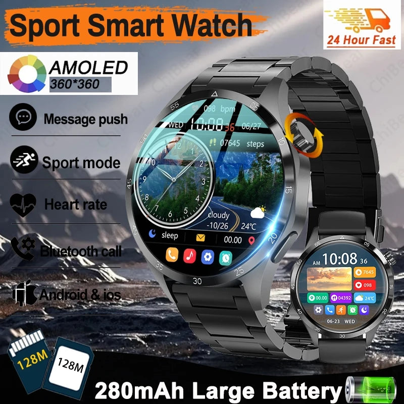 Nouvelle Montre Connectée de Suivi de Santé 2026 pour Hommes avec Suivi du Sommeil, Rappels, Surveillance de la Fréquence Cardiaque et Modes d'Exercice