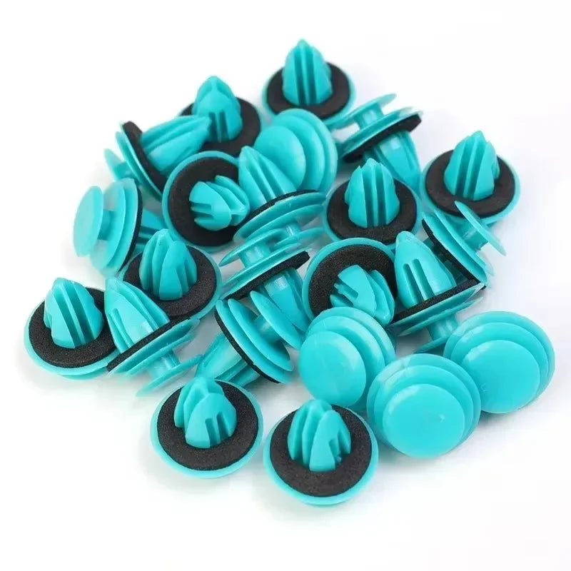 Clip de panneau de porte automatique avec bague d'étanchéité, 100 à 20 pièces, fixation automatique, Rivet, Clip de retenue de pare-chocs,